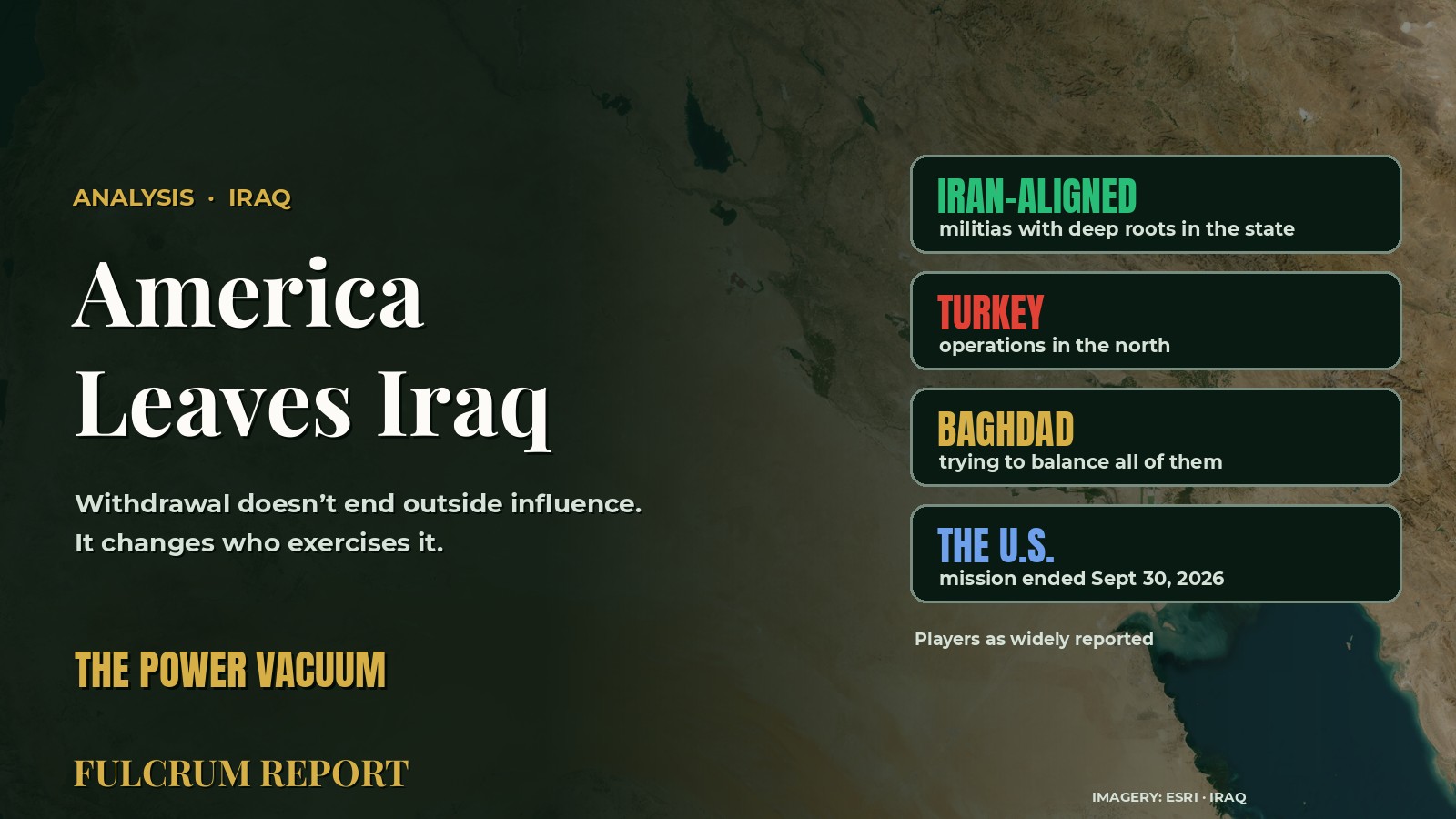 America Leaves Iraq