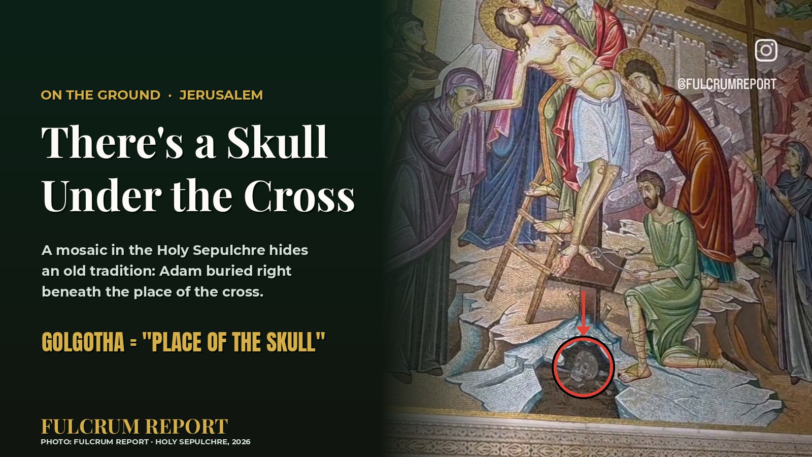 There's a Skull Under the Cross