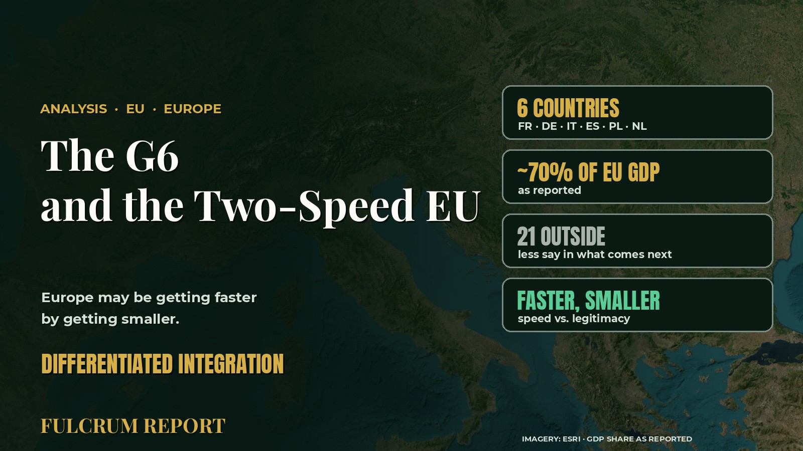 The G6: Is Europe Getting Faster by Getting Smaller?